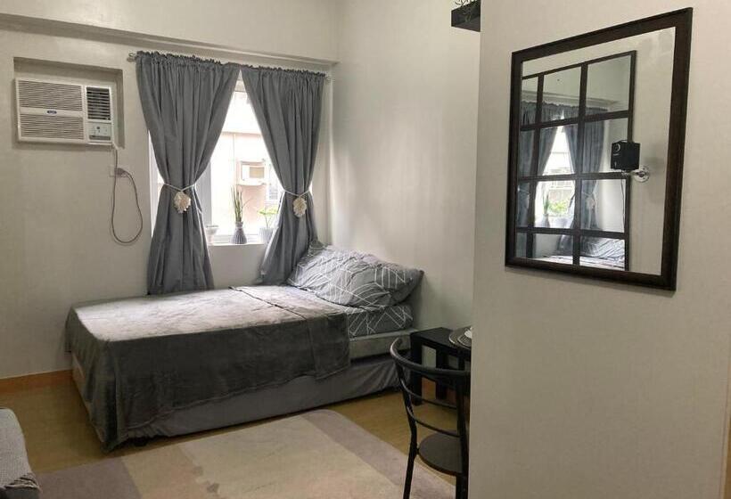 Standard Stúdió Szoba, Bohemian Inspired Studio Unit2 At Trees Residences