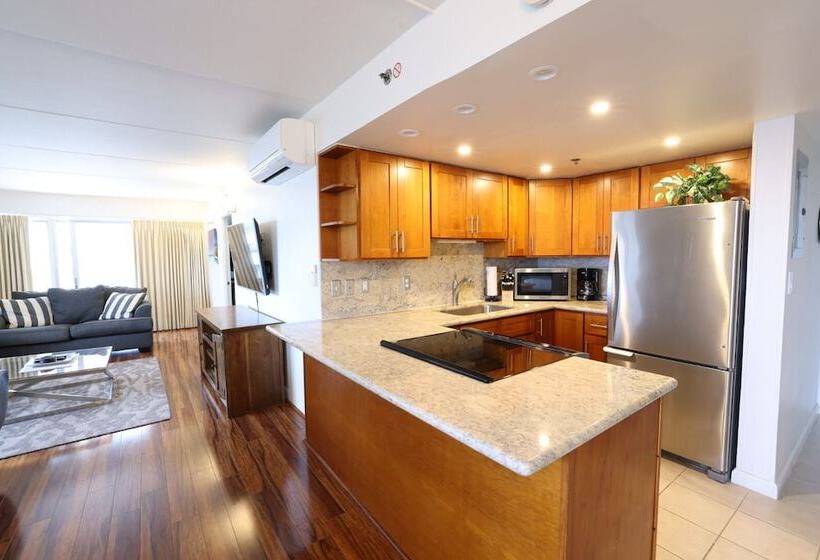 דירת חדר נוף לים, Ilikai Hotel With Ocean View