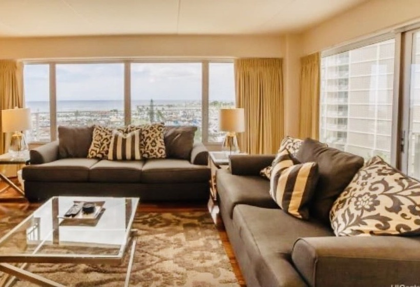 דירת חדר נוף לים, Ilikai Hotel With Ocean View