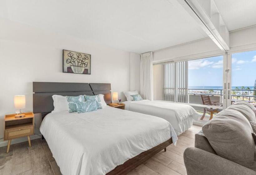 דירת חדר נוף לים, Ilikai Hotel With Ocean View