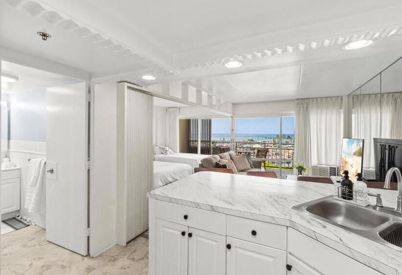 דירת חדר נוף לים, Ilikai Hotel With Ocean View