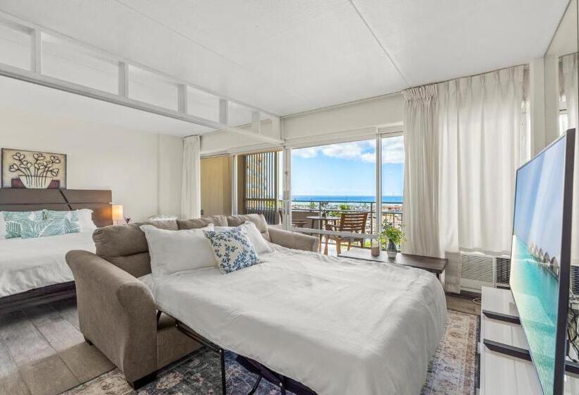דירת חדר נוף לים, Ilikai Hotel With Ocean View