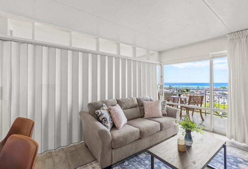 דירת חדר נוף לים, Ilikai Hotel With Ocean View