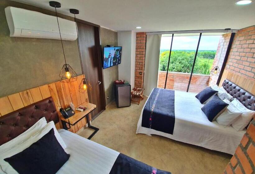 غرفة قياسية ثلاثية ذات اطلالة, Hacienda Isabela Hotel Campestre