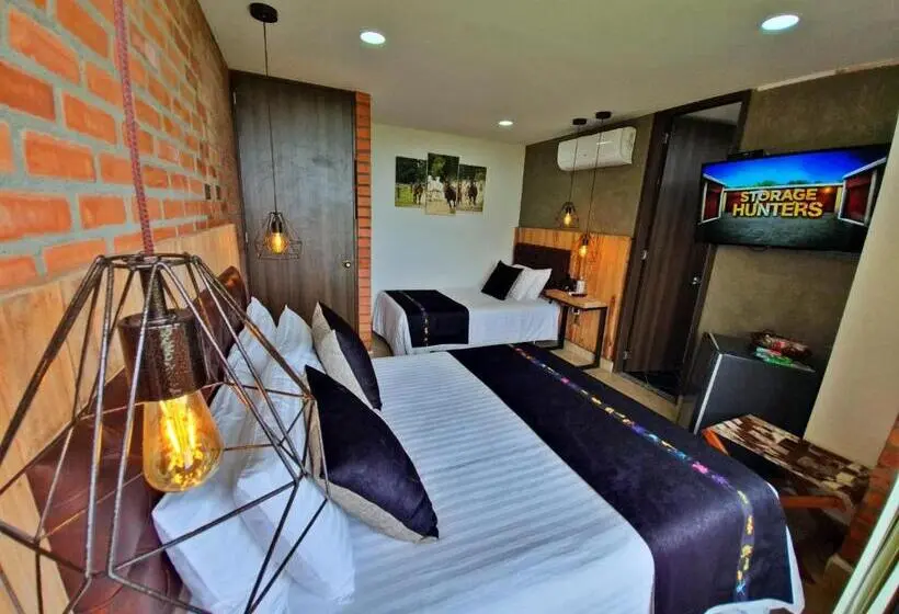 景色の見えるトリプルスタンダードルーム, Hacienda Isabela Hotel Campestre