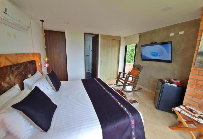 جناح جونيور مزوَّد بشرفة, Hacienda Isabela Hotel Campestre