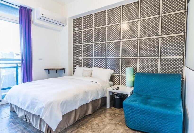 اتاق استاندارد با بالکن, Blue Hole Guesthouse藍洞民宿