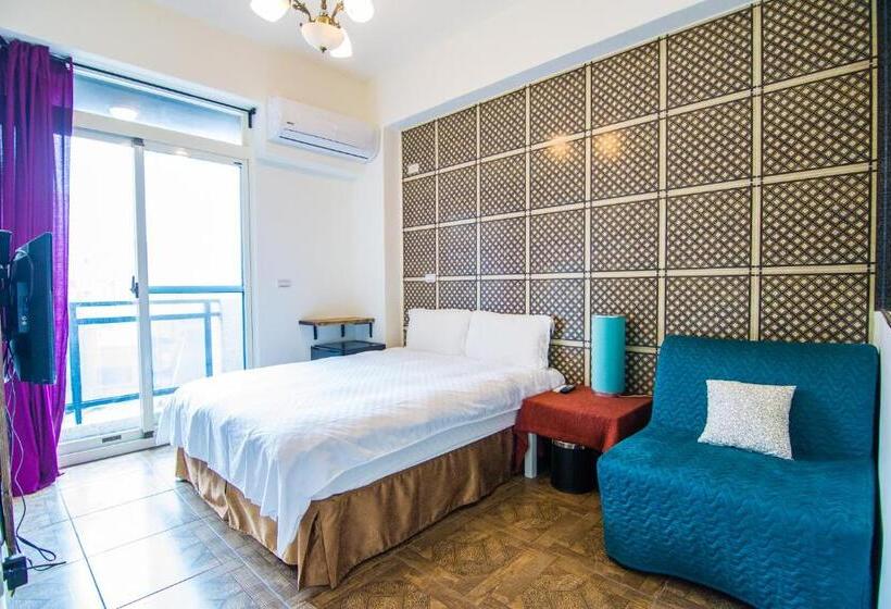 اتاق استاندارد با بالکن, Blue Hole Guesthouse藍洞民宿