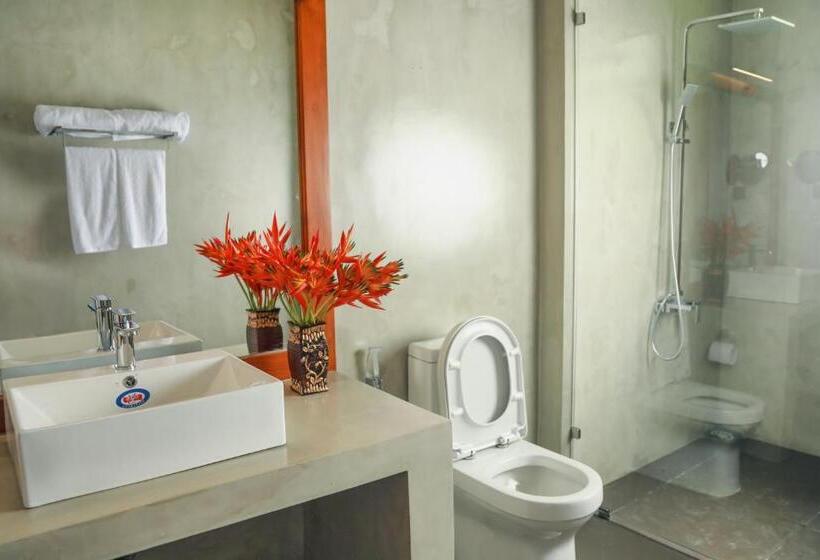 스탠다드 룸 킹사이즈 침대, Villa Rumassala Luxury Chalets Unawatuna