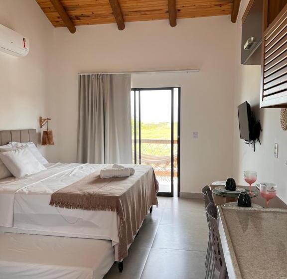 带海景标准四人间, Flor De Cacto Beach Home