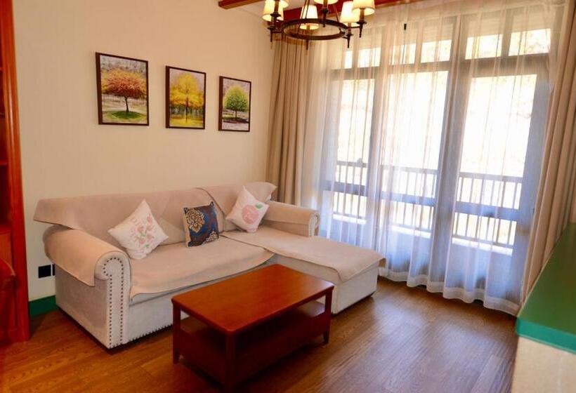 침실 2개 스위트, Ski And Suites At Thaiwoo Resort 逅雪套房民宿
