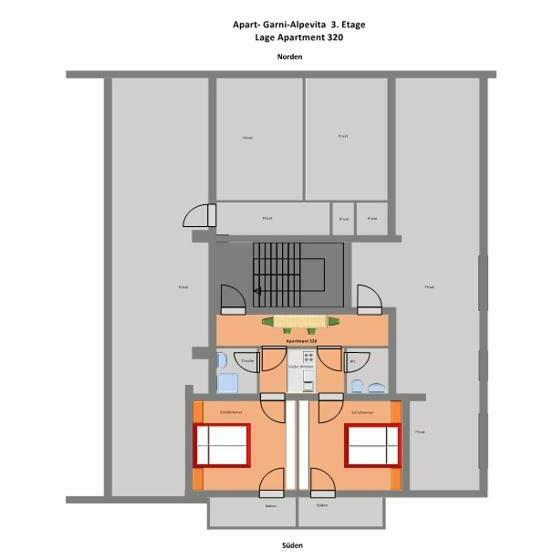 آپارتمان 2 خوابه, Apart Garni Alpevita