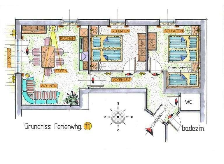 带阳台两卧公寓, Apartments Gannerhof