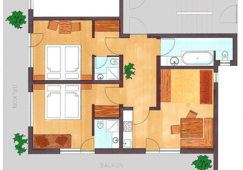 شقة غرفتين, Haus Sonnberg