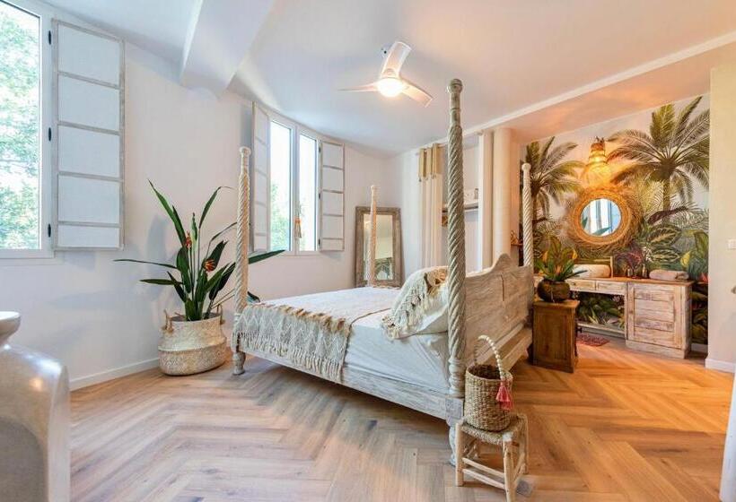 디럭스 스위트 킹 침대, Chambre D Hôtes De Luxe, Toulon Mourillon, 4 Belles Chambres, Piscine