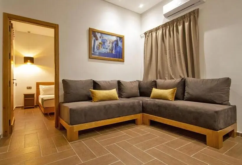 Huoneisto 1 Makuuhuone Terassi, Aparthotel Dar Nowara Chaouen