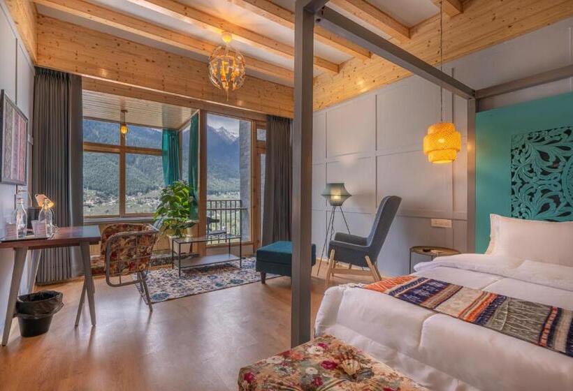 اتاق استاندارد با تخت بزرگ, Echor Himalayan Heights Luxe Manali
