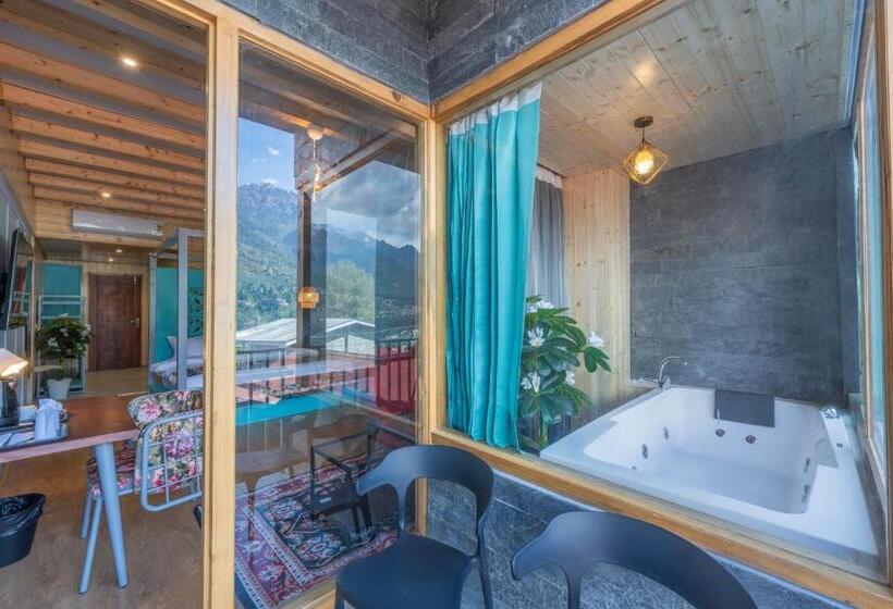 اتاق استاندارد با تخت بزرگ, Echor Himalayan Heights Luxe Manali