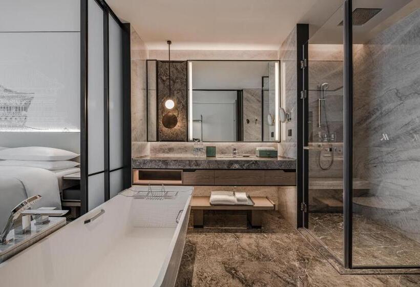 اتاق لوکس با تخت بزرگ, Wuhan Marriott Hotel Wuchang