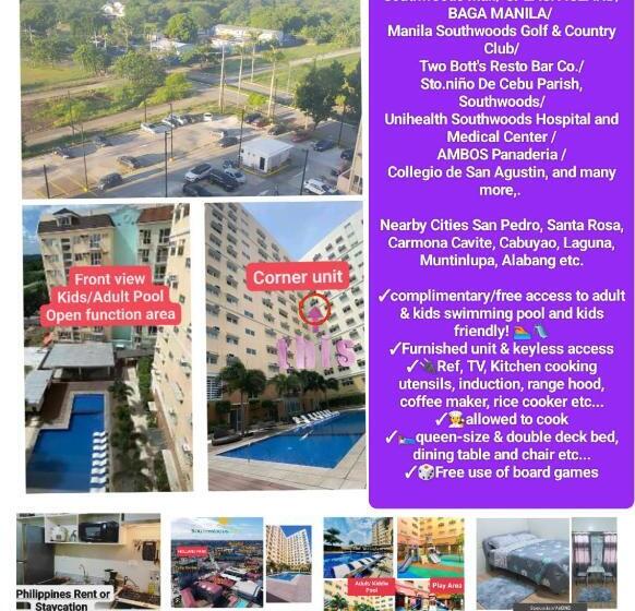 스탠다드 스튜디오 풀장 전망, Holland Park Condominium Southwoods Biñan Laguna