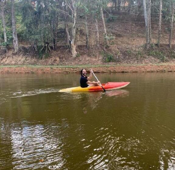 מיטת קינג בסוויטה, Recanto Da Paz Tur   Relax E Charme Na Serra