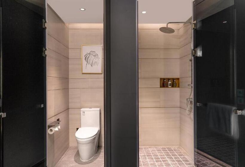 스탠다드 룸 킹사이즈 침대, Echarm Plus Hotel   Foshan Smart New City Zhangcha Metro Station Branch