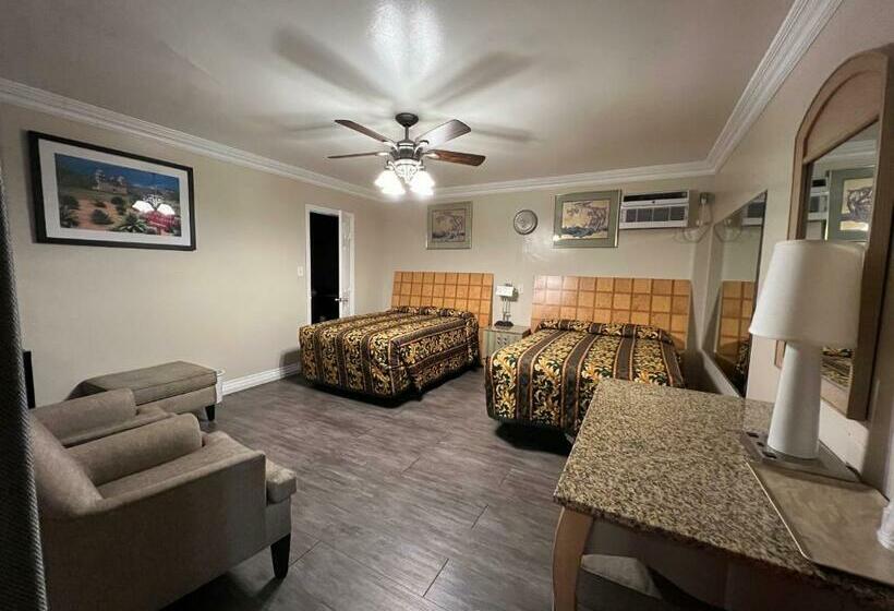 스탠다드 룸 더블 침대 2개, Flamingo Motel Oxnard