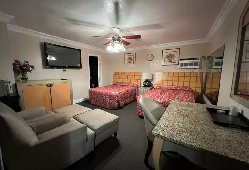 اتاق استاندارد با 2 تخت دوبل, Flamingo Motel Oxnard