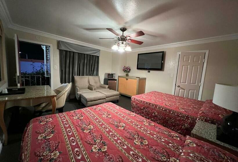 스탠다드 룸 더블 침대 2개, Flamingo Motel Oxnard