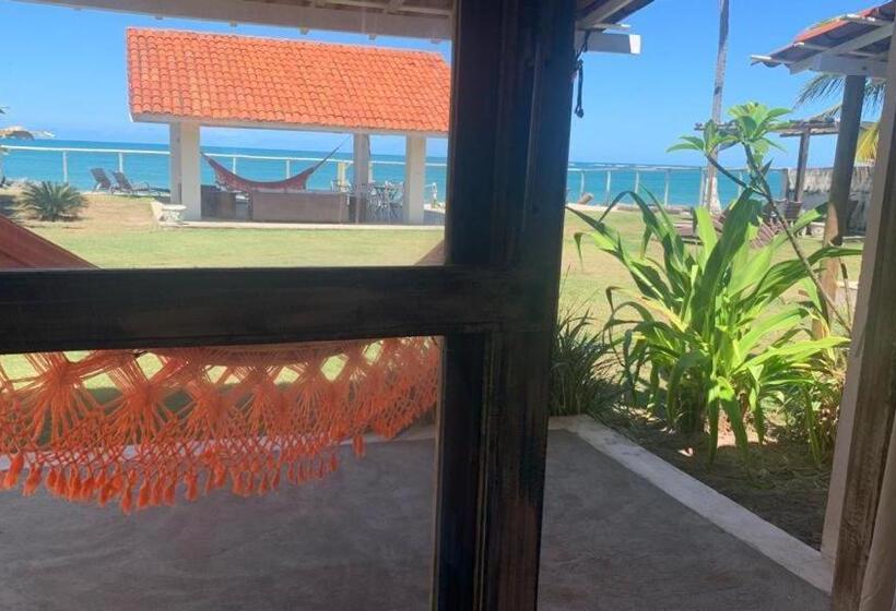 חדר דלוקס עם מרפסת נוף לים, Nossa Casa Maracaipe