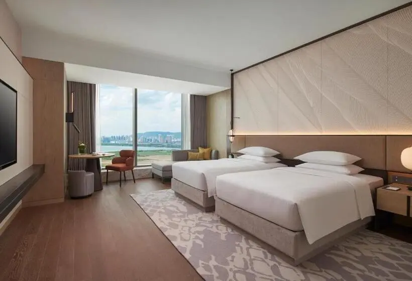 キングサイズベッドのクラブルーム, Hyatt Regency Changshu Kuncheng Lake