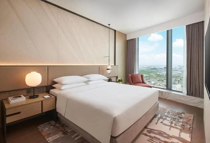 キングサイズベッドのデラックススイート, Hyatt Regency Changshu Kuncheng Lake