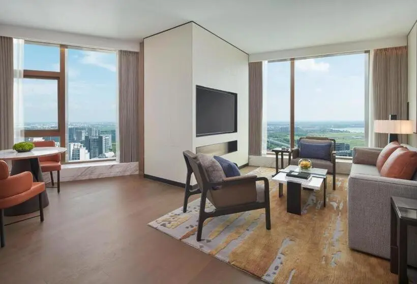 キングサイズベッドのデラックススイート, Hyatt Regency Changshu Kuncheng Lake