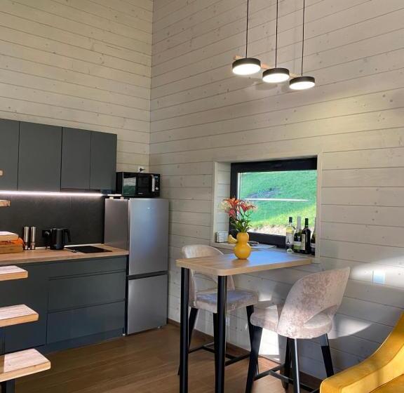 خانه 1 خوابه, Mirest   котеджі в горах із чаном джакузі