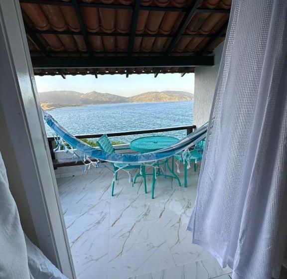 Deluxe 3-Bettzimmer mit Meerblick, Pousada Vista Grega