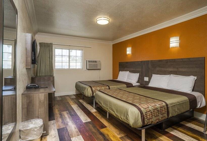 스탠다드 룸 더블 침대 2개, Economy Inn Hollywood