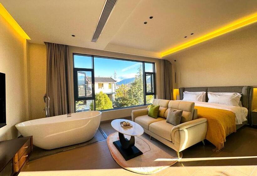 اتاق استاندارد با تخت بزرگ, Lijiang Painted Mountain Cloud House Boutique B&b