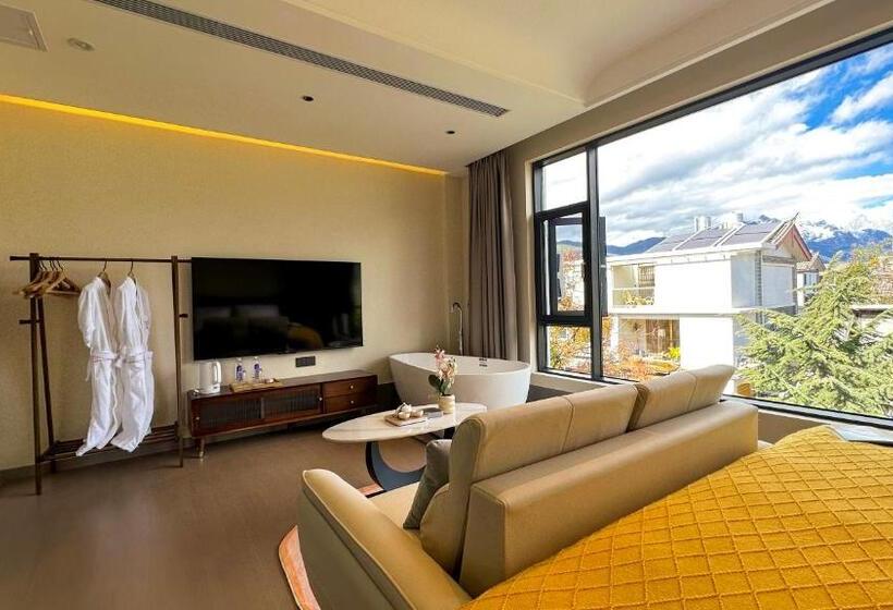 اتاق استاندارد با تخت بزرگ, Lijiang Painted Mountain Cloud House Boutique B&b