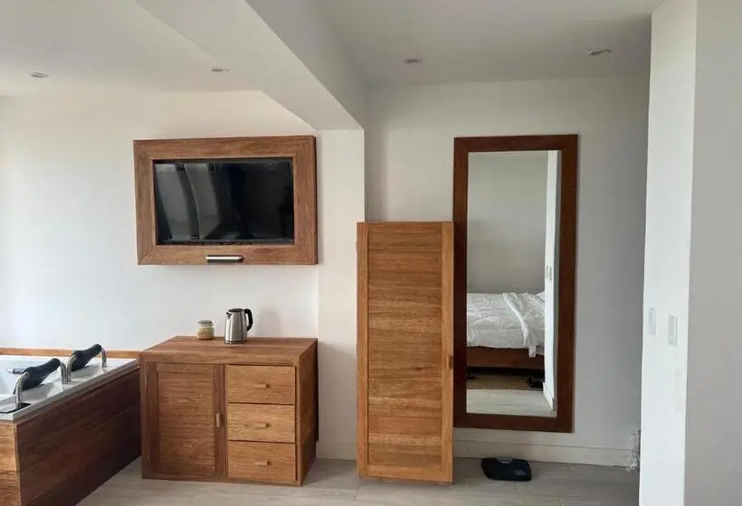 Deluxe-huone Merinäkymä Parveke, Punta Veleros Rooftop