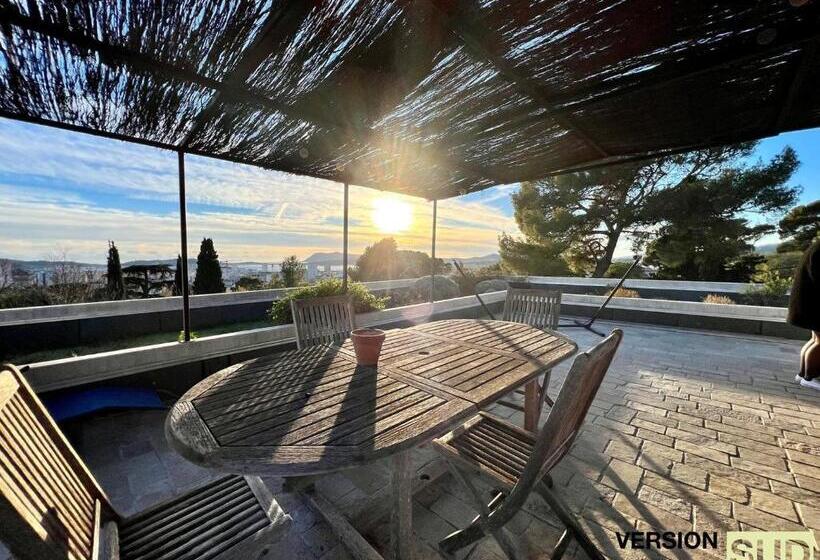 בית, חדר שינה 1, Version Sud Prestigieuse Villa Au Mont Faron