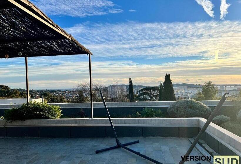 בית, חדר שינה 1, Version Sud Prestigieuse Villa Au Mont Faron