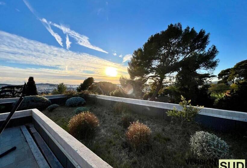 בית, חדר שינה 1, Version Sud Prestigieuse Villa Au Mont Faron