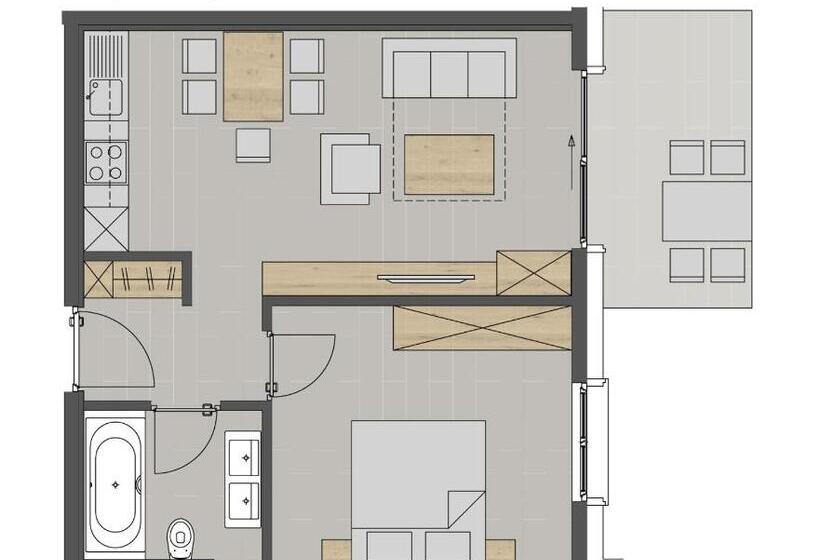 דירת חדר, Alpinlodges Kühtai