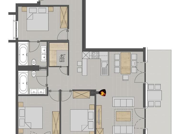 דירת חדר, Alpinlodges Kühtai