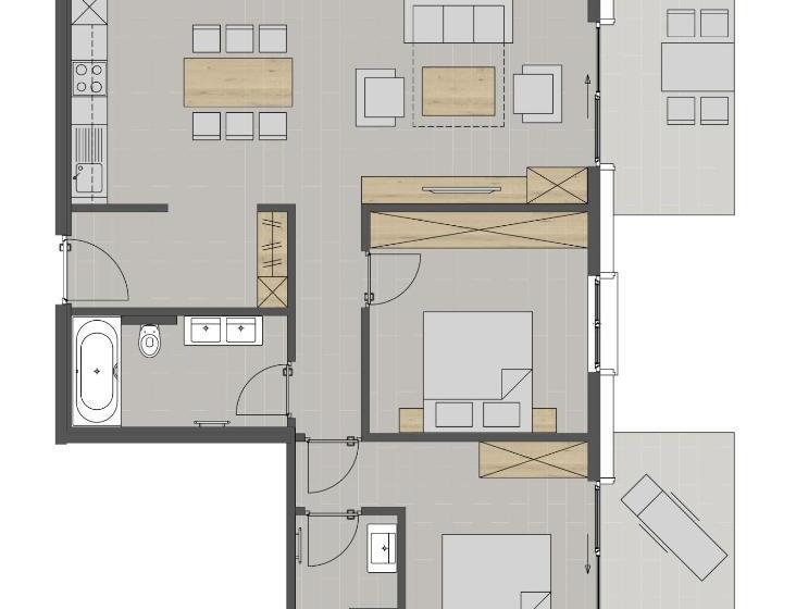 דירת חדר, Alpinlodges Kühtai