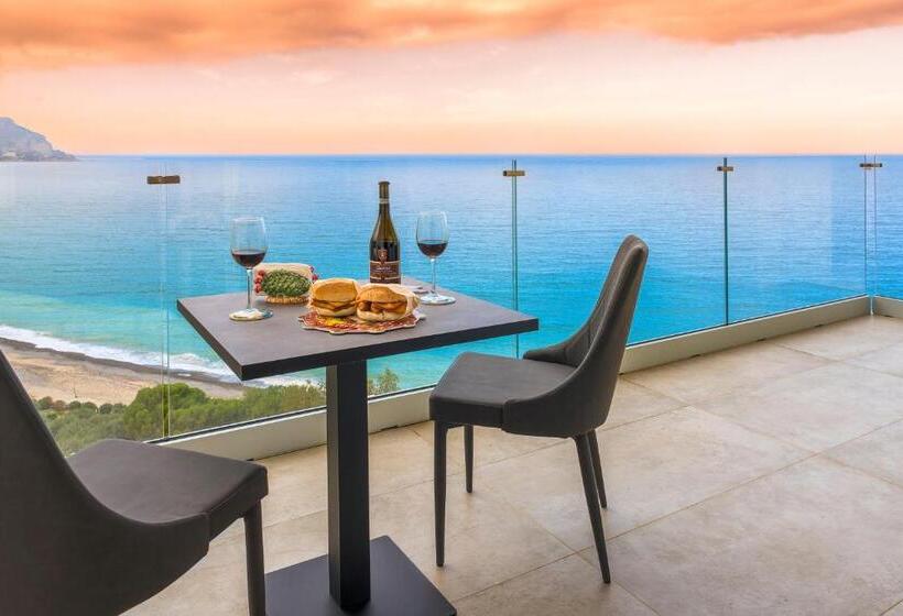 豪华海景房带阳台, Emerald Hotel Residence Cefalù