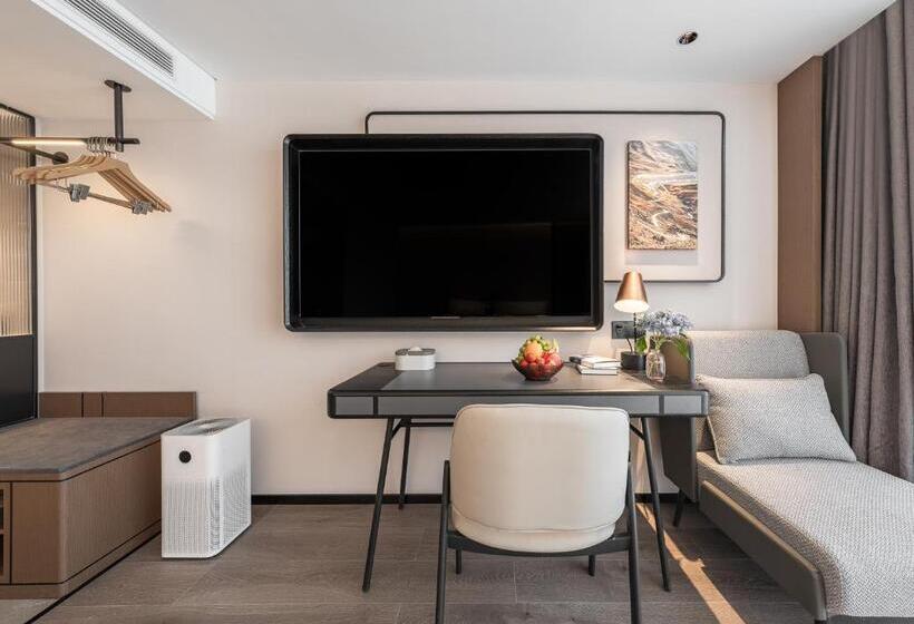 带城市景观的标准间, Atour Hotel Xiamen Gaoqi Airport Chenggong Avenue