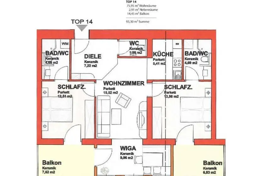 Standard-huone, Panorama Spa Lodges Das.schiller