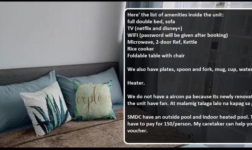 إستوديو قياسى, Condo Unit At Cool Suites Smdc Wind Tagaytay