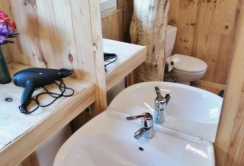 标准间, Cabane Perchée Avec Terrasses, Salle De Bain, Kitchenette, Petit Déjeuner Inclus Et Accès Piscine